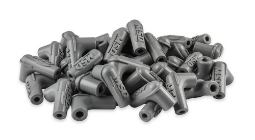 Universal 90-Degree Spark Plug Boot Gray Silicone with Logo 50-Pack