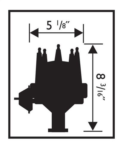 MSD Ignition 8393 | Ready-to-Run Distributor for Chevy 348/409
