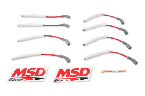 MSD Ignition 39849 | Super Conductor Spark Plug Wire Set for GM Truck 8.1L 2001