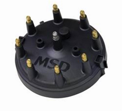 MSD Ignition 84083 | Black Distributor Cap for Ford HEI