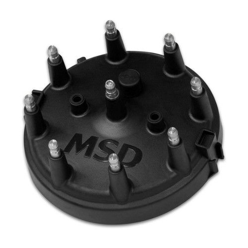 MSD Ignition 84083 | Black Distributor Cap for Ford HEI