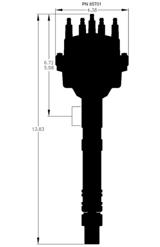 MSD Ignition 85701 | Small Diameter Pro-Billet Distributor for Chevy