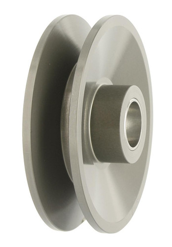 Powermaster Alternator Pulley V-Belt 1 Groove 2.8in Aluminum Gray | 181