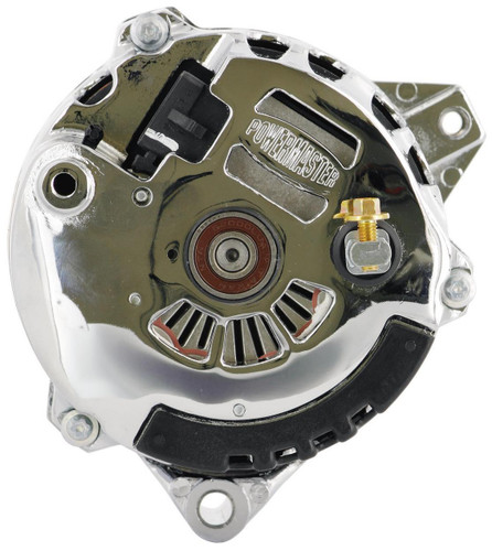 Powermaster Alternator GM CS130 140 Amp Chrome Serpentine for GM | 37861