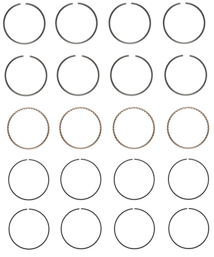 Enginetech C85224 | Premium Piston Rings for 87-91 Mitsubishi 2.0 L4 | Steel Top