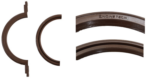Enginetech S0591 2-Piece Viton Rear Main Seal for 1987-1999 American Motors Jeep - Double Lip - OEM-Spec Replacement - Stock Replacement