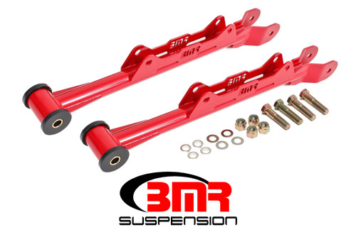 BMR Chrome Moly Non-Adj Rear Lower Arms (Red) for 10-15 Camaro 5th Gen Delrin