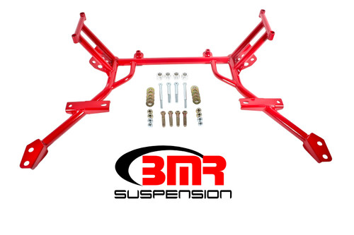 BMR K-Member No Mounts STD Rack (Red) for 05-10 Mustang S197
