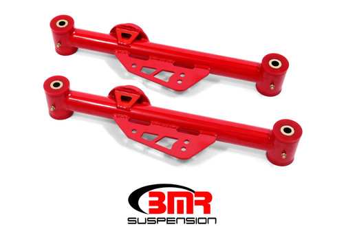 BMR Non-Adj Lower Control Arms (Red) for 99-04 Mustang Poly