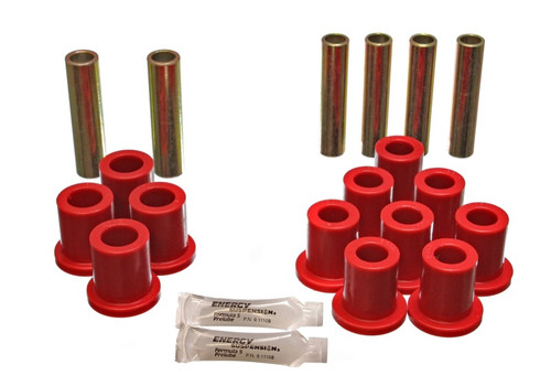 Energy Suspension Red Rear Leaf Spring Bushing Set for Ford Truck | 4.2103R