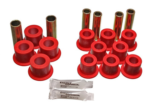 Energy Suspension Red Leaf Spring Bushing Set for Nissan 720 | 7.2102R