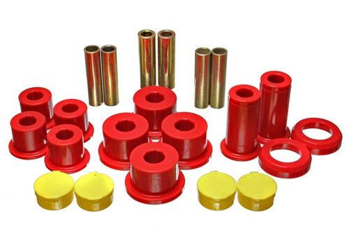 Energy Suspension Red Rear Leaf Spring Bushing Set for GM | 3.2142R
