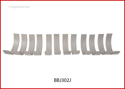 Enginetech Full Connecting Rod Bearing Set for Jeep 182 .020 OS | BB302J020