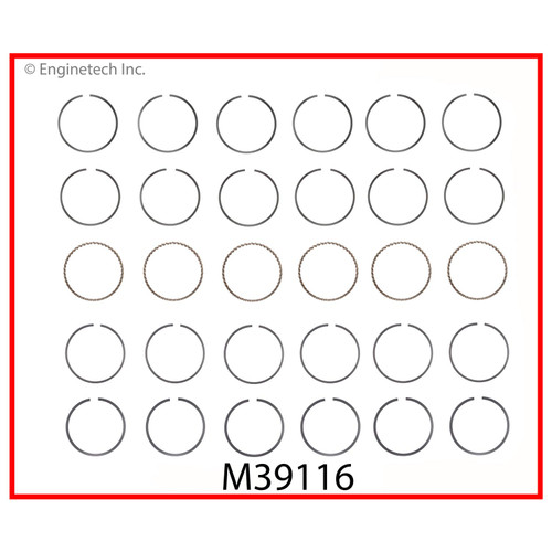 Enginetech Premium Piston Ring Complete Set for Dodge 239 .060 OS