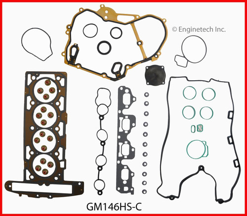 Enginetech Head Gasket Set with Head Bolts for 06-09 Chevrolet/Pontiac/Saturn 2.4L/145