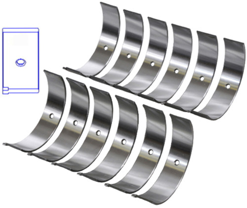 Enginetech BB638J020 .020 Undersize Rod Bearing Set for 1990-2011 Dodge Chrysler Jeep 3.3L-3.8L V6 - Complete Connecting Rod Bearing Set