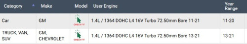 Enginetech BB140JSTD Standard Rod Bearing Set for 2011-2021 Chevy Buick 1.4L 83ci I4 - Complete Connecting Rod Bearing Set
