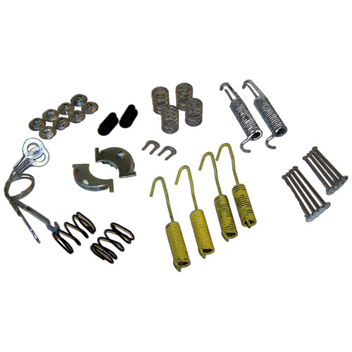 Crown Automotive 4636777 Drum Brake Hardware Kit Rear Left & Right Upper & Lower - Fits 1987-1989 Jeep YJ Wrangler