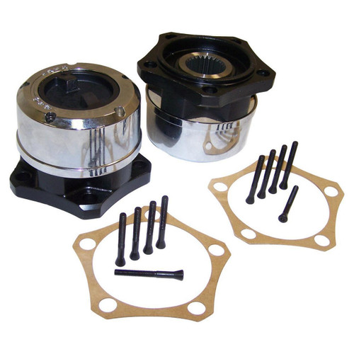 Crown Automotive 400526 Locking Hub Set - 27-Spline - Fits 1981-1986 Jeep CJ-5, CJ-7, CJ-8 w/ 5-Bolt Flange