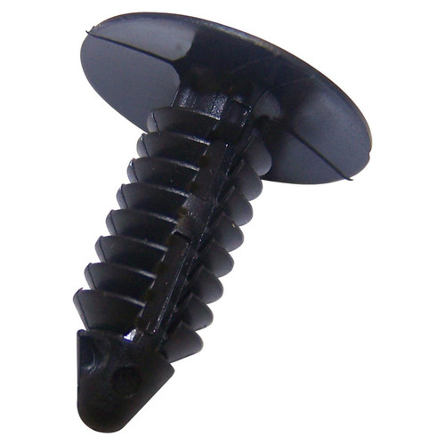 Crown Automotive J4007117 M6.3x23 Black Nylon Snap-In Retainer for 1984-2025 Jeep JL, JK, TJ, XJ, KJ, KK - Qty Varies by Location