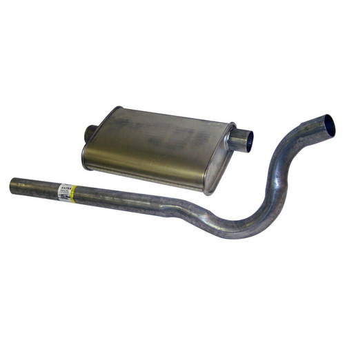 Crown Automotive J5362725 Muffler & Tailpipe Assembly for 1979-1986 Jeep CJ-5, CJ-7 w/ 2.5L/4.2L/5.0L - Prop 65