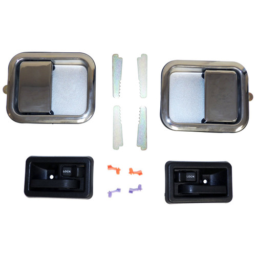 Crown Automotive 5758172MK Exterior Door Handle Set Front Left & Right Inner & Outer - Fits 1997-2006 Jeep TJ Wrangler