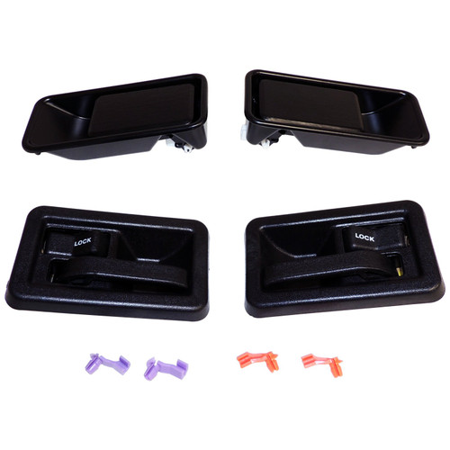 Crown Automotive 55176548MK Interior and Exterior Door Handle Set Left & Right Inner & Outer - Fits 1997-2006 Jeep TJ Wrangler