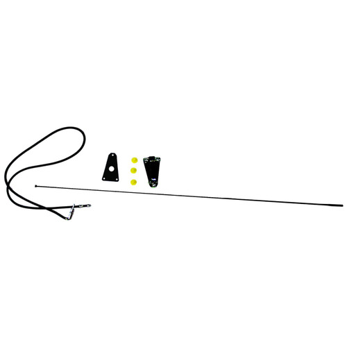 Crown Automotive 82200683K Antenna Front Left - Fits 1975-1995 Jeep CJ's & YJ Wrangler, Includes Bracket