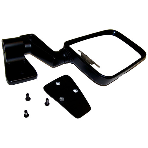 Crown Automotive 82201772 Door Mirror Front Right - Fits 1987-2006 Jeep YJ, TJ Wranglers, Black