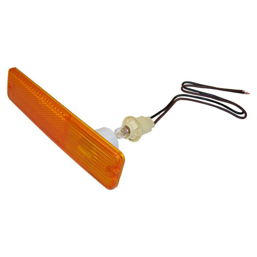 Crown Automotive 994020K Front Amber Side Marker Light Kit - Fits 1972-1991 Jeep CJ/SJ/J-Series (w/ Bulb & Wiring)