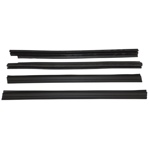 Crown Automotive 55235408K4 Door Window Belt Weatherstrip Kit Front Left & Right Inner & Outer - Fits 1984-1996 Jeep XJ Cherokee