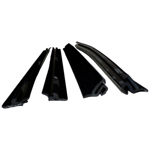 Crown Automotive 55235408K4 Door Window Belt Weatherstrip Kit Front Left & Right Inner & Outer - Fits 1984-1996 Jeep XJ Cherokee