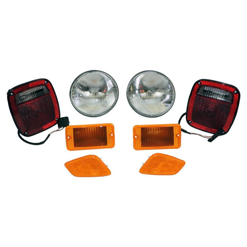 Crown Automotive LK6 for 1997 Jeep TJ Wrangler Complete Light Master Kit - Headlights, Markers, Parking & Tail Lights, Direct OE Replacement