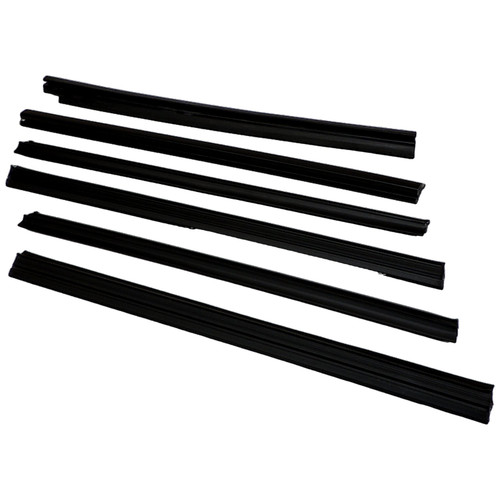 Crown Automotive 55235404MK Door Window Belt Weatherstrip Kit Front & Rear Left & Right Inner & Outer - Fits 1984-1996 Jeep XJ Cherokee