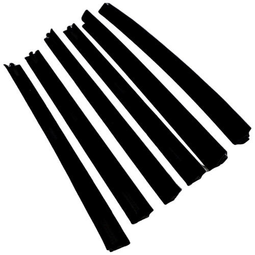Crown Automotive 55235404MK Door Window Belt Weatherstrip Kit Front & Rear Left & Right Inner & Outer - Fits 1984-1996 Jeep XJ Cherokee