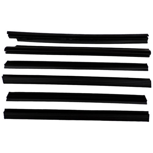 Crown Automotive 55235404MK Door Window Belt Weatherstrip Kit Front & Rear Left & Right Inner & Outer - Fits 1984-1996 Jeep XJ Cherokee