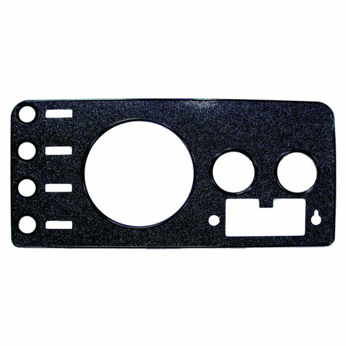 Crown Automotive J5457117 Dash Overlay Panel for 1976-1986 Jeep CJ-5, CJ-7 and CJ-8 Scrambler, Black Textured with Radio Opening, Mounts with Double-Sided Tape