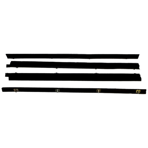 Crown Automotive 55024255MK Door Window Belt Weatherstrip Kit Left & Right Inner & Outer - Fits 1987-1995 Jeep CJ-7