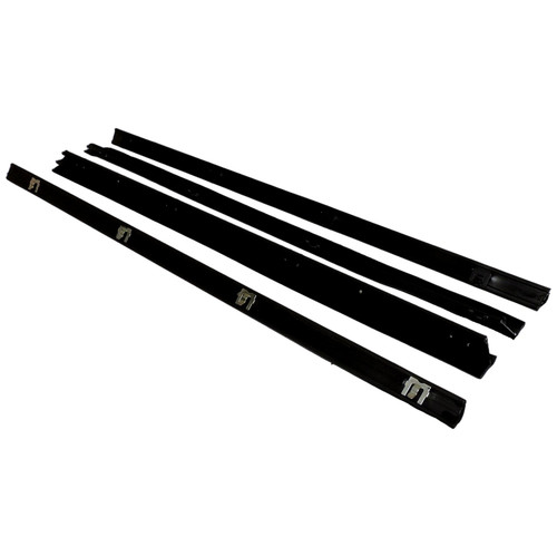 Crown Automotive 55024255MK Door Window Belt Weatherstrip Kit Left & Right Inner & Outer - Fits 1987-1995 Jeep CJ-7