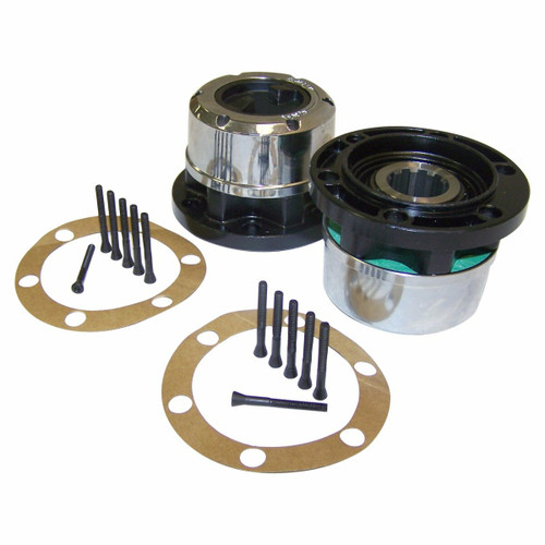 Crown Automotive 400501 Front Locking Hub Set w/ Gaskets for 1941-1971 Jeep MB CJ-2A CJ-3A CJ-3B CJ-5 CJ-6 M38 Spicer Style