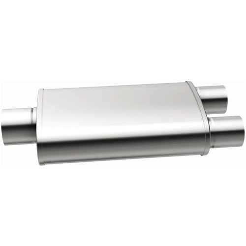 MagnaFlow Oval Straight-Through Muffler 12268 2.5in Center/Dual
