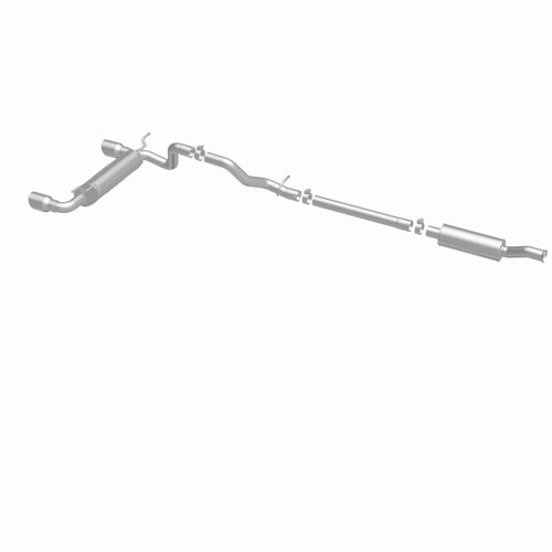 MagnaFlow 19416 Street Series Polished Stainless Cat-Back Exhaust System for 2018-2026 Jeep Wrangler 3.6L