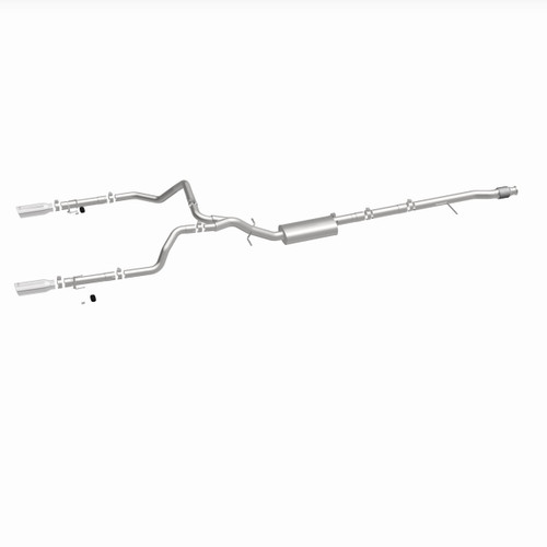 MagnaFlow 19471 Street Series Polished Stainless Cat-Back Exhaust System for 2019-2025 Chevy/GMC Sierra/Silverado 1500