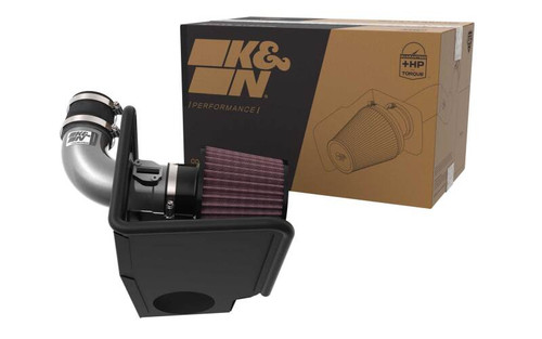 K&N 77-2589KC Typhoon Cold Air Intake System for 2023-2026 Mazda CX-50 Turbo - Gunmetal Gray Tube, Red Filter, 11.66 HP Gain