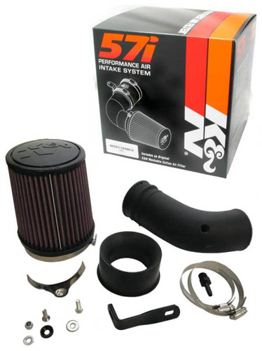 K&N 57-0693 Gen II Performance Air Intake System - Red Cotton Gauze Filter, HDPE Tube