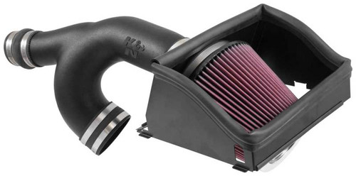 K&N 57-2593 57 Series FIPK Performance Air Intake System for 2015-2017 Ford F-150 - Red Cotton Gauze Filter, Gen II