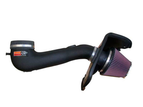 K&N 57-2565 57 Series FIPK Performance Air Intake System for 2005-2006 Ford Mustang - Red Cotton Gauze Filter, Gen II