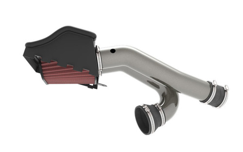 K&N 77-2617KC Typhoon Cold Air Intake System with Air Box for 2015-2026 Ford F-150 Expedition - Gunmetal Gray Tube, Red Filter, 21.44 HP Gain