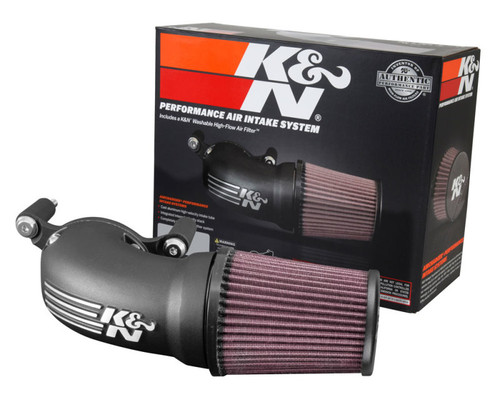 K&N 57-1134 FIPK Performance Air Intake System for Harley-Davidson Touring/Softail - Red Cotton Gauze Filter, CARB Legal