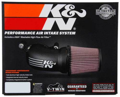 K&N 57-1134 FIPK Performance Air Intake System for Harley-Davidson Touring/Softail - Red Cotton Gauze Filter, CARB Legal